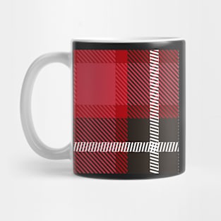 Burgundy Plaid Mug